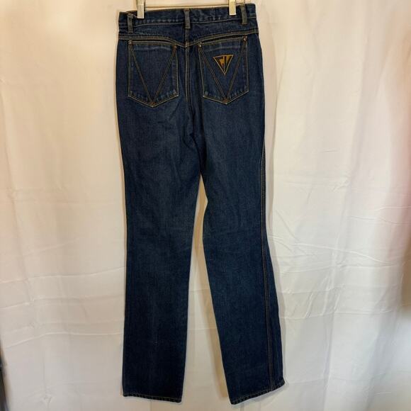 Murjani Vintage High Rise Tapered Jeans Made in Hong Kong 100% Cotton Sz 13 - Picture 2 of 9